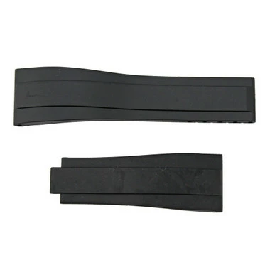 Made To Fit Rolex® Professional Sports Model 20mm Black Rubber Watch Band NO CLASP 5 1/2 Inch Length 2 Made To Fit Rolex® Professional Sports Model 20mm Black Rubber Watch Band NO CLASP 5 1/2 Inch Length - Image 2