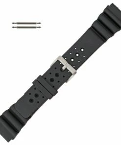 Rubber Watch Band 24mm Sport Watch Band Fits Citizen® Promaster 8 1/4 Inch Length