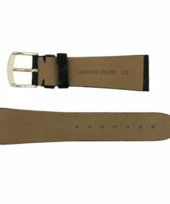 Hadley Roma 20mm Genuine Lizard Black Watch Strap 6 3/4 Inch Length -Cheap Watch Bands Store black lizard watchband 215 20sphoto3 03560.1659986018