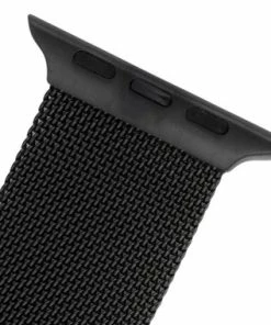 Milanese Magnetic Loop Black Mesh Imitation Band For 42mm Apple® Watch -Cheap Watch Bands Store black mesh appleband 5031 42photo4 70576.1659986019