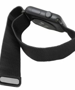 Milanese Magnetic Loop Black Mesh Imitation Band For 42mm Apple® Watch -Cheap Watch Bands Store black mesh appleband 5031 42photo6 71773.1659986019