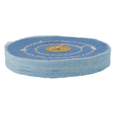 Blue Muslin Polishing Buff 5 Inch Inch Diameter Ply 50 Stitching 3 Rows 2 Blue Muslin Polishing Buff 5 Inch Inch Diameter Ply 50 Stitching 3 Rows - Image 2