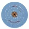 Blue Muslin Polishing Buff 6 Inch Inch Diameter Ply 50 Stitching 3 Rows