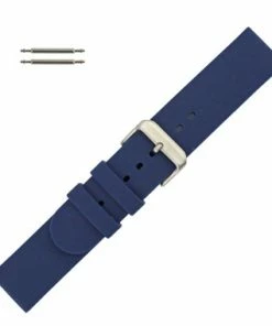 20mm Blue Silicone Watch Band 7 1/4 Inch Length