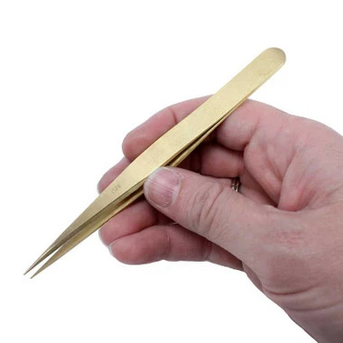 Horotec AntiMagnetic Tweezers AM Brass 3 Horotec AntiMagnetic Tweezers AM Brass - Image 3