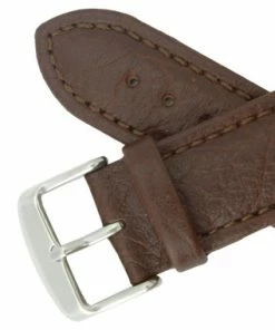 Hadley Roma Brown 24mm Shrunken Grain Leather Watch Strap 7 7/8 Inch Length -Cheap Watch Bands Store brown leather watch band 122 22photo4 10084.1659442767