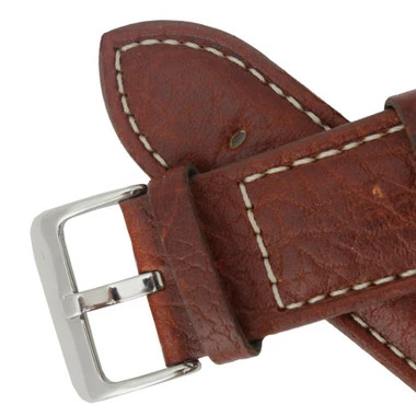 Hadley Roma Leather Watch Band 26mm Tan Leather Buffalo Chronograph Grain 7 7/8 Inch Length 4 Hadley Roma Leather Watch Band 26mm Tan Leather Buffalo Chronograph Grain 7 7/8 Inch Length - Image 4