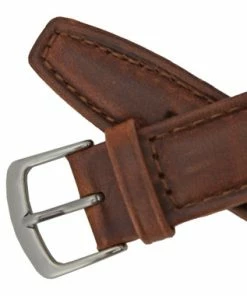 Hadley Roma Chestnut 17mm Oil Tanned Leather Watch Band 7 7/16 Inch Length -Cheap Watch Bands Store brown leather watchband 153 18photo4 45073.1659442773