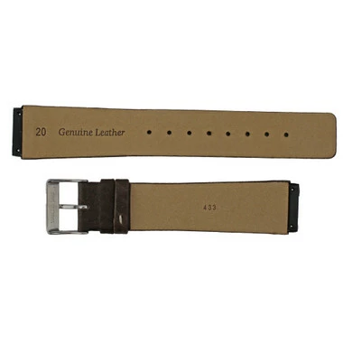 Brown Watch Strap Leather 20mm Classic Calf Generic Made To Fit Skagen® 7 13/16 Inch Length ( Screws Are Required ) 3 Brown Watch Strap Leather 20mm Classic Calf Generic Made To Fit Skagen® 7 13/16 Inch Length ( Screws Are Required ) - Image 3