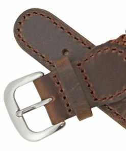 Hadley Roma 19mm Brown Nylon And Brown Leather Accented Swiss Army® Style Band 7 5/8 Inch Length -Cheap Watch Bands Store brown leather watchband 525 20photo4 00765.1659442774