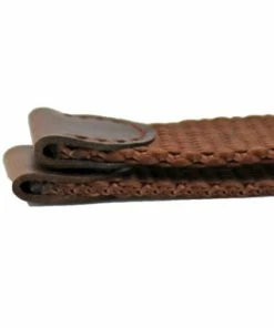 Hadley Roma 20mm Brown Nylon And Brown Leather Accented Swiss Army® Style Band 7 1/2 Inch Length -Cheap Watch Bands Store brown leather watchband 525 20photo5 40632.1659986029