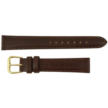 Leather Watch Band Brown 14mm Polished Calf 6 3/4 Inch Length 2 Leather Watch Band Brown 14mm Polished Calf 6 3/4 Inch Length - Image 2
