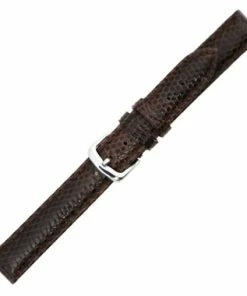 Hadley Roma 12mm Genuine Java Lizard Brown Watch Band 6 5/8 Inch Length