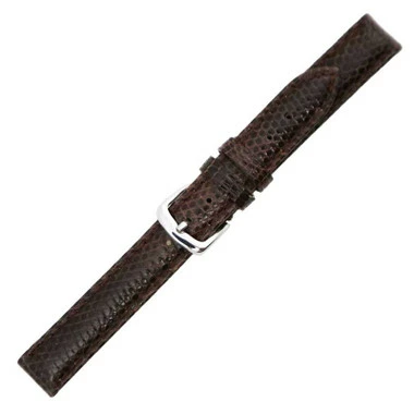Hadley Roma 12mm Genuine Java Lizard Brown Watch Band 6 5/8 Inch Length 1 Hadley Roma 12mm Genuine Java Lizard Brown Watch Band 6 5/8 Inch Length