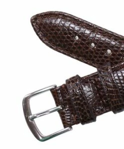 Hadley Roma 18mm Genuine Java Lizard Brown Watch Band 7 Inch Length -Cheap Watch Bands Store brown leather watchband 652 18sphoto4 03655.1659442707