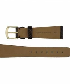 Hadley Roma 16mm Genuine Lizard Brown Watch Strap 6 3/4 Inch Length -Cheap Watch Bands Store brown lizard watchband 216 18sphoto3 69920.1659442727