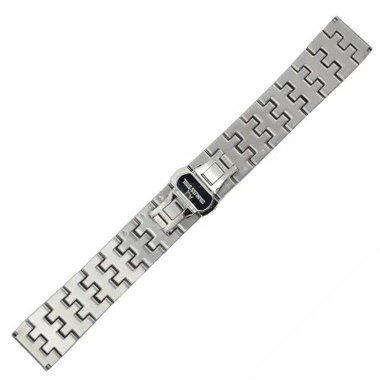 22mm Stainless Steel Metal Watch Band Straight End With Butterfly Buckle 7 1/2 Inch Length 3 22mm Stainless Steel Metal Watch Band Straight End With Butterfly Buckle 7 1/2 Inch Length - Image 3