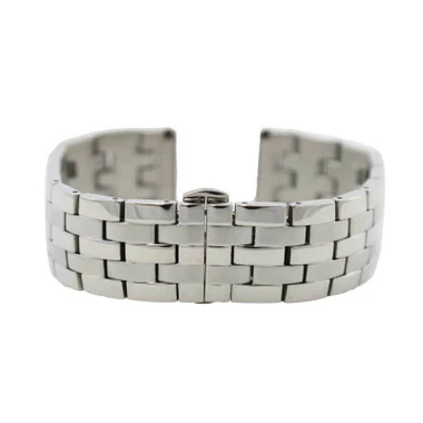 22mm Stainless Steel Metal Watch Band Straight End With Butterfly Buckle 7 1/2 Inch Length 6 22mm Stainless Steel Metal Watch Band Straight End With Butterfly Buckle 7 1/2 Inch Length - Image 6