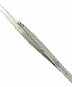 Bergeon #5 Nonmagnetic Stainless Steel Tweezer With Ceramic Tips