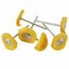 1 Inch Mini Yellow Chemkote Mounted Muslin Buffs Pack Of 6