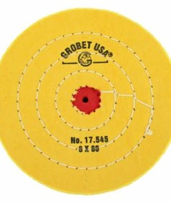 Buffs Chemkote Yellow Diameter 6 Inch Ply 60 Stitching 4 Rows