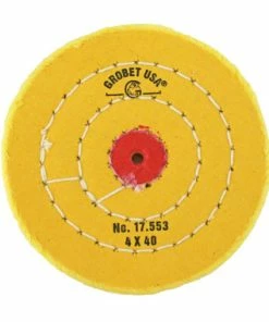 Buffs Chemkote Yellow Diameter 4 Inch Ply 40 Stitching 3 Rows