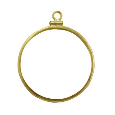 Coin Bezel 1/2 Oz Gold Krugerrand Yellow Gold Filled Coin Edge Coin Frame Pendant 2 Coin Bezel 1/2 Oz Gold Krugerrand Yellow Gold Filled Coin Edge Coin Frame Pendant - Image 2