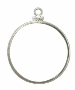 Coin Bezel Panda 1/4 Oz Year 2001 & Up Sterling Silver Coin Edge Coin Frame Pendant