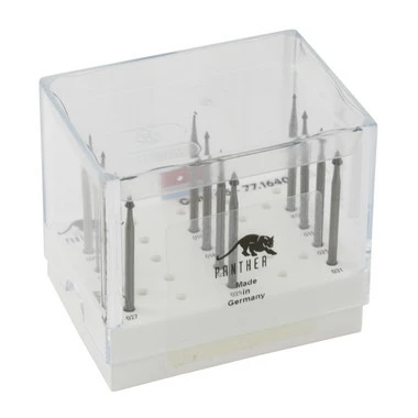 Panther Cone Burs Tungsten Steel Set Of 12 2 Panther Cone Burs Tungsten Steel Set Of 12 - Image 2