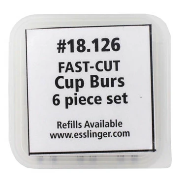 Fox FCC Cup Burs Style 256S 6 Piece Set 2 Fox FCC Cup Burs Style 256S 6 Piece Set - Image 2