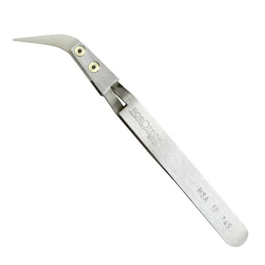 Horotec Cross Locking Aluminum Tweezer With Curved Delrin Tips 1 Horotec Cross Locking Aluminum Tweezer With Curved Delrin Tips
