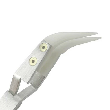 Horotec Cross Locking Aluminum Tweezer With Curved Delrin Tips 2 Horotec Cross Locking Aluminum Tweezer With Curved Delrin Tips - Image 2