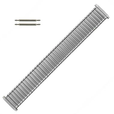Hadley Roma Stainless Steel Expansion 6 1/2 To 9 1/2 Inch Length Metal Watchband With Expandable Ends To Fit 20 To 24mm 1 Hadley Roma Stainless Steel Expansion 6 1/2 To 9 1/2 Inch Length Metal Watchband With Expandable Ends To Fit 20 To 24mm