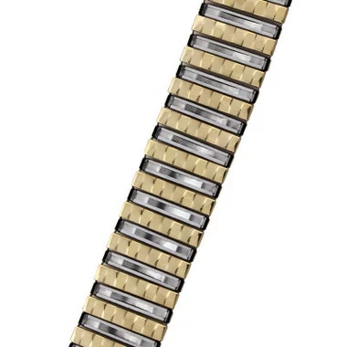 20mm Wide Expansion Style Metal Watch Bracelet Gold Tone 6 3/8 To 8 3/8 Inch Length 3 20mm Wide Expansion Style Metal Watch Bracelet Gold Tone 6 3/8 To 8 3/8 Inch Length - Image 3