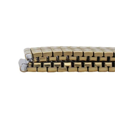 20mm Wide Expansion Style Metal Watch Bracelet Gold Tone 6 3/8 To 8 3/8 Inch Length 5 20mm Wide Expansion Style Metal Watch Bracelet Gold Tone 6 3/8 To 8 3/8 Inch Length - Image 5