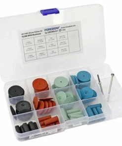 74 Piece Unmounted Silicone Abrasive Wheel Assortment Extra Fine To Coarse