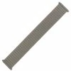 Hadley Roma Titanium Finish 6 1/4 To 8 1/2 Inch Length Expansion Metal Watchband With Expandable Ends To Fit 20 To 24mm