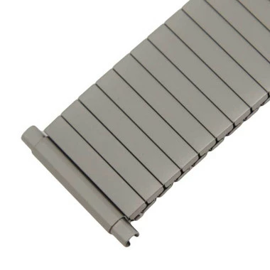 Hadley Roma Titanium Finish 6 1/4 To 8 1/2 Inch Length Expansion Metal Watchband With Expandable Ends To Fit 20 To 24mm 2 Hadley Roma Titanium Finish 6 1/4 To 8 1/2 Inch Length Expansion Metal Watchband With Expandable Ends To Fit 20 To 24mm - Image 2