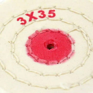 Buffs Finex Muslin Shellac Centers Diameter 3 Inch Ply 35 Stitching 3 Rows 4 Buffs Finex Muslin Shellac Centers Diameter 3 Inch Ply 35 Stitching 3 Rows - Image 4