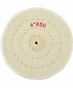 Buffs Finex Muslin Shellac Center 4"Diam ~ 50 Ply 4 Row Stitch