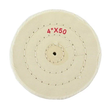 Buffs Finex Muslin Shellac Center 4"Diam ~ 50 Ply 4 Row Stitch 1 Buffs Finex Muslin Shellac Center 4"Diam ~ 50 Ply 4 Row Stitch