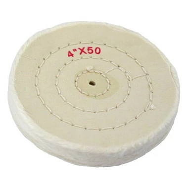 Buffs Finex Muslin Shellac Center 4"Diam ~ 50 Ply 4 Row Stitch 3 Buffs Finex Muslin Shellac Center 4"Diam ~ 50 Ply 4 Row Stitch - Image 3