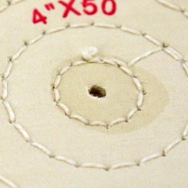 Buffs Finex Muslin Shellac Center 4"Diam ~ 50 Ply 4 Row Stitch 4 Buffs Finex Muslin Shellac Center 4"Diam ~ 50 Ply 4 Row Stitch - Image 4