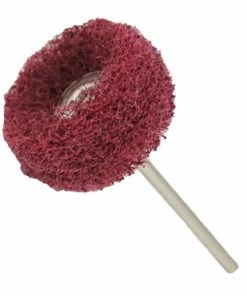 Medium Mounted Satin Finishing Buff 3/32" Shank