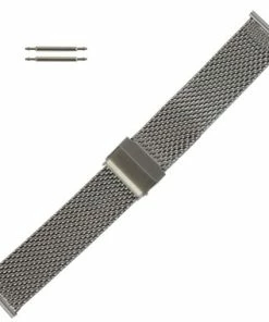 Stainless Steel 22mm Mesh Metal Watch Band 7 Inch Length