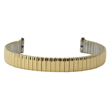 Metal Watch Band 6 1/2 To 10 Inch Length Expansion Style Gold Tone Color Expandable Straight Ends 10 To 14mm 3 Metal Watch Band 6 1/2 To 10 Inch Length Expansion Style Gold Tone Color Expandable Straight Ends 10 To 14mm - Image 3