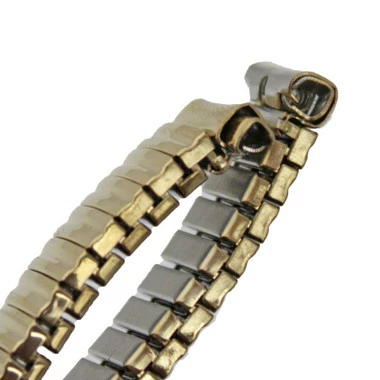 Metal Watch Band 6 1/2 To 10 Inch Length Expansion Style Gold Tone Color Expandable Straight Ends 10 To 14mm 4 Metal Watch Band 6 1/2 To 10 Inch Length Expansion Style Gold Tone Color Expandable Straight Ends 10 To 14mm - Image 4