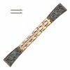 Crystal Encrusted 20mm Rose Gold Tone Stainless Steel Watch Band Quick Release Spring Bar Made To Fit Samsung Smart Watch
