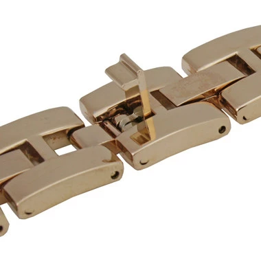 Crystal Encrusted 20mm Rose Gold Tone Stainless Steel Watch Band Quick Release Spring Bar Made To Fit Samsung Smart Watch 4 Crystal Encrusted 20mm Rose Gold Tone Stainless Steel Watch Band Quick Release Spring Bar Made To Fit Samsung Smart Watch - Image 4