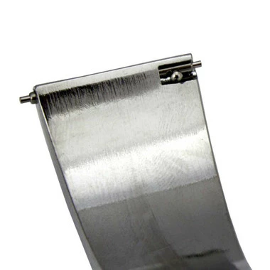 Crystal Encrusted 20mm Silver Tone Stainless Steel Watch Band Quick Release Spring Bar Made To Fit Samsung Smart Watch 2 Crystal Encrusted 20mm Silver Tone Stainless Steel Watch Band Quick Release Spring Bar Made To Fit Samsung Smart Watch - Image 2